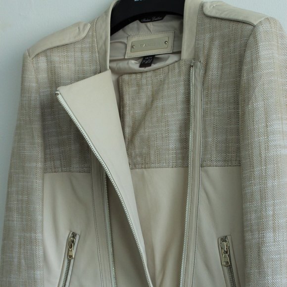 Danier Italian Leather & Linen Jacket - Picture 1 of 8